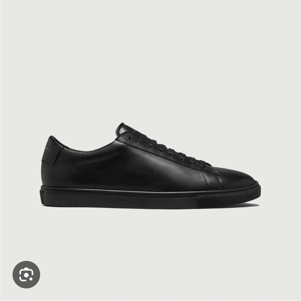 Oliver Cabell Jet Black Low 1 Leather Women's Sneakers - Picture 3 of 7